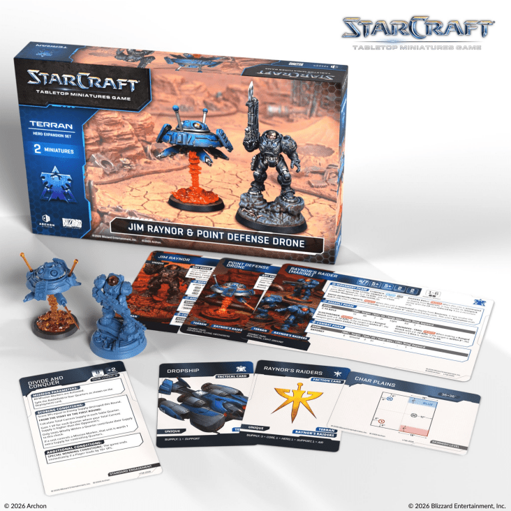 StarCraft: the Miniatures Game - Jim Raynor & Point Defense Drone Character Expansion