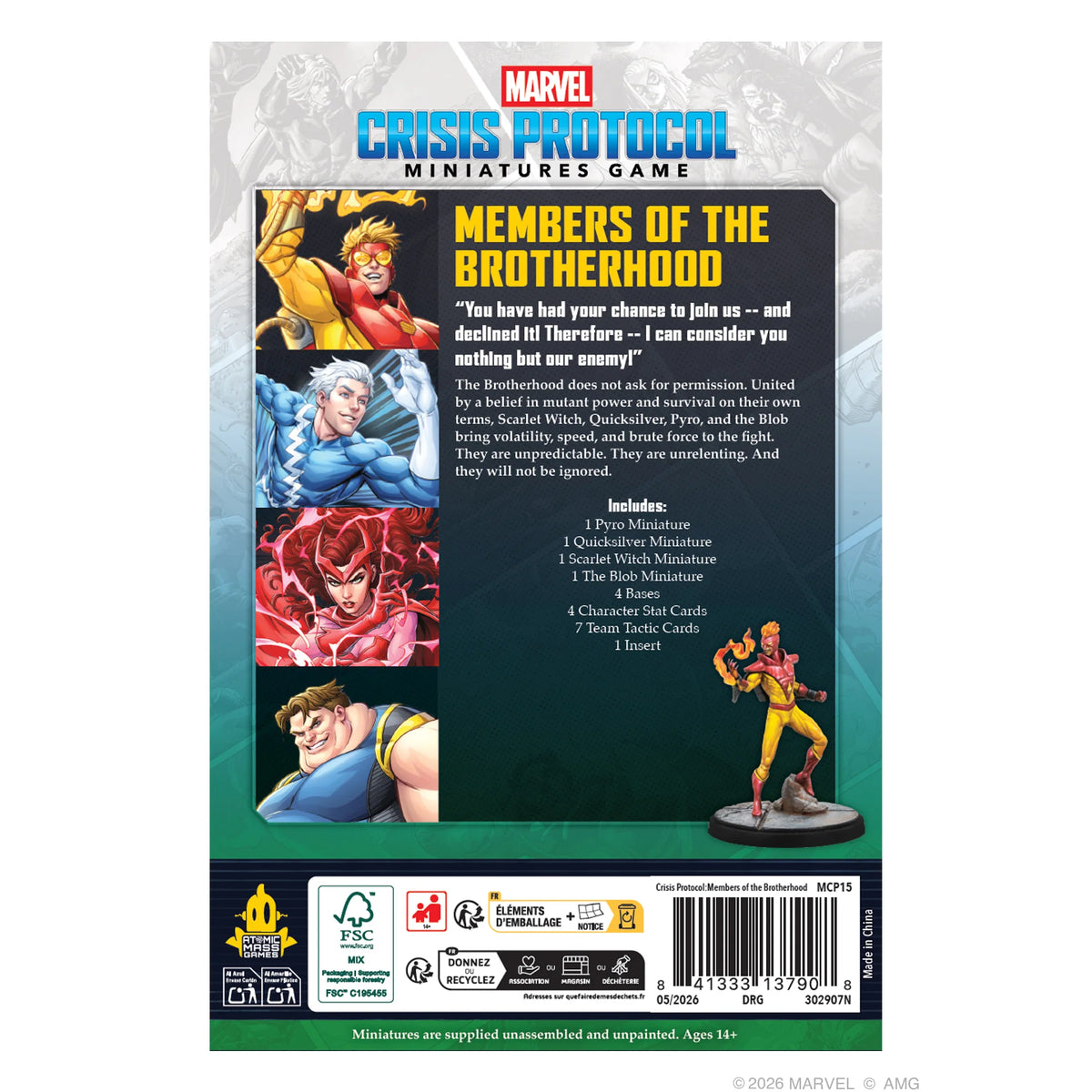 Marvel Crisis Protocol: Members of the Brotherhood Affiliation Pack
