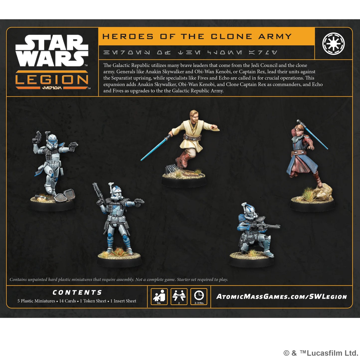 Star Wars Legion: Heroes of the Clone Army Character Expansion