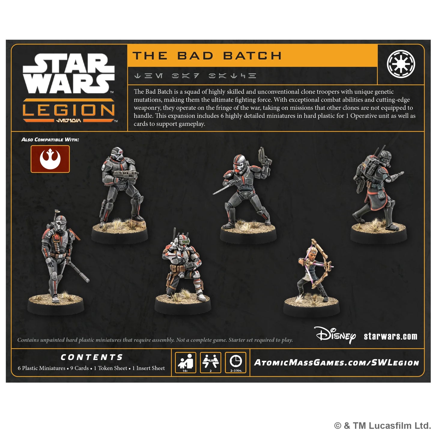 Star Wars Legion: The Bad Batch Character Unit Expansion