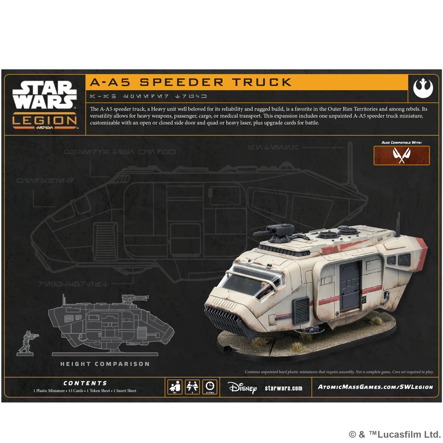 Star Wars Legion: AA-5 Speeder Truck Vehicle Expansion