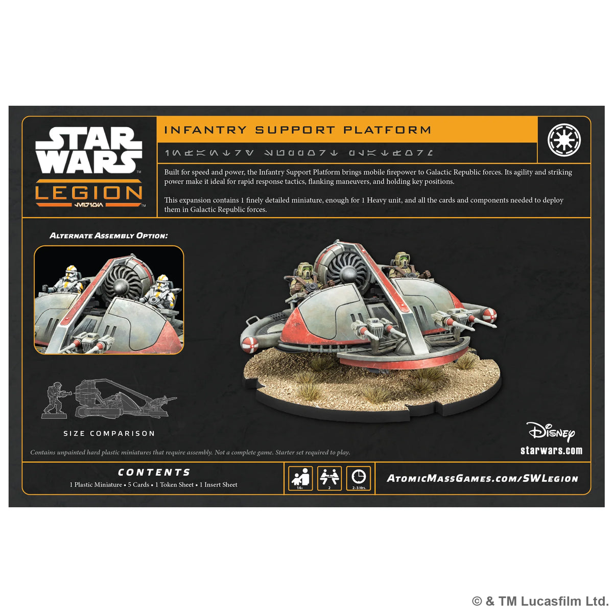 Star Wars Legion: Clone Infantry Support Platform Unit Expansion