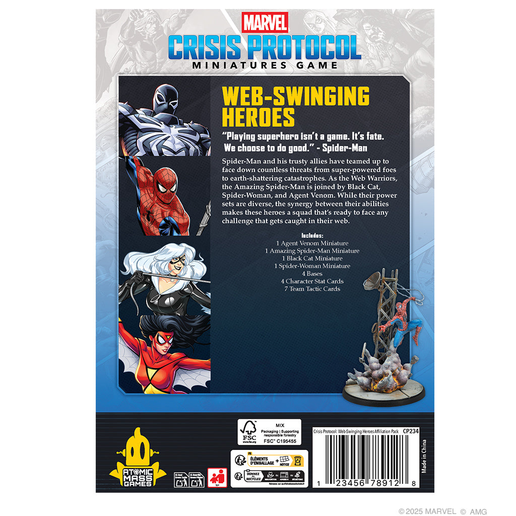 Marvel Crisis Protocol: Web-Swinging Heroes Affiliation Pack