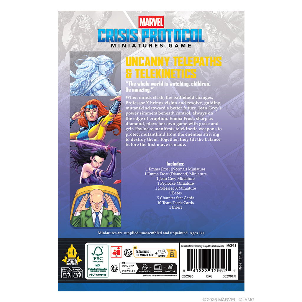 Marvel Crisis Protocol: Uncanny Telepaths & Telekinetics Character Pack