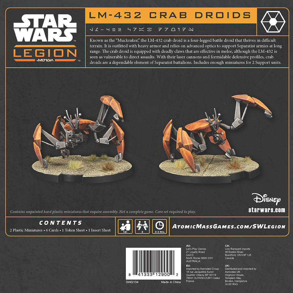 Star Wars Legion: LM-432 Crab Droids Unit Expansion